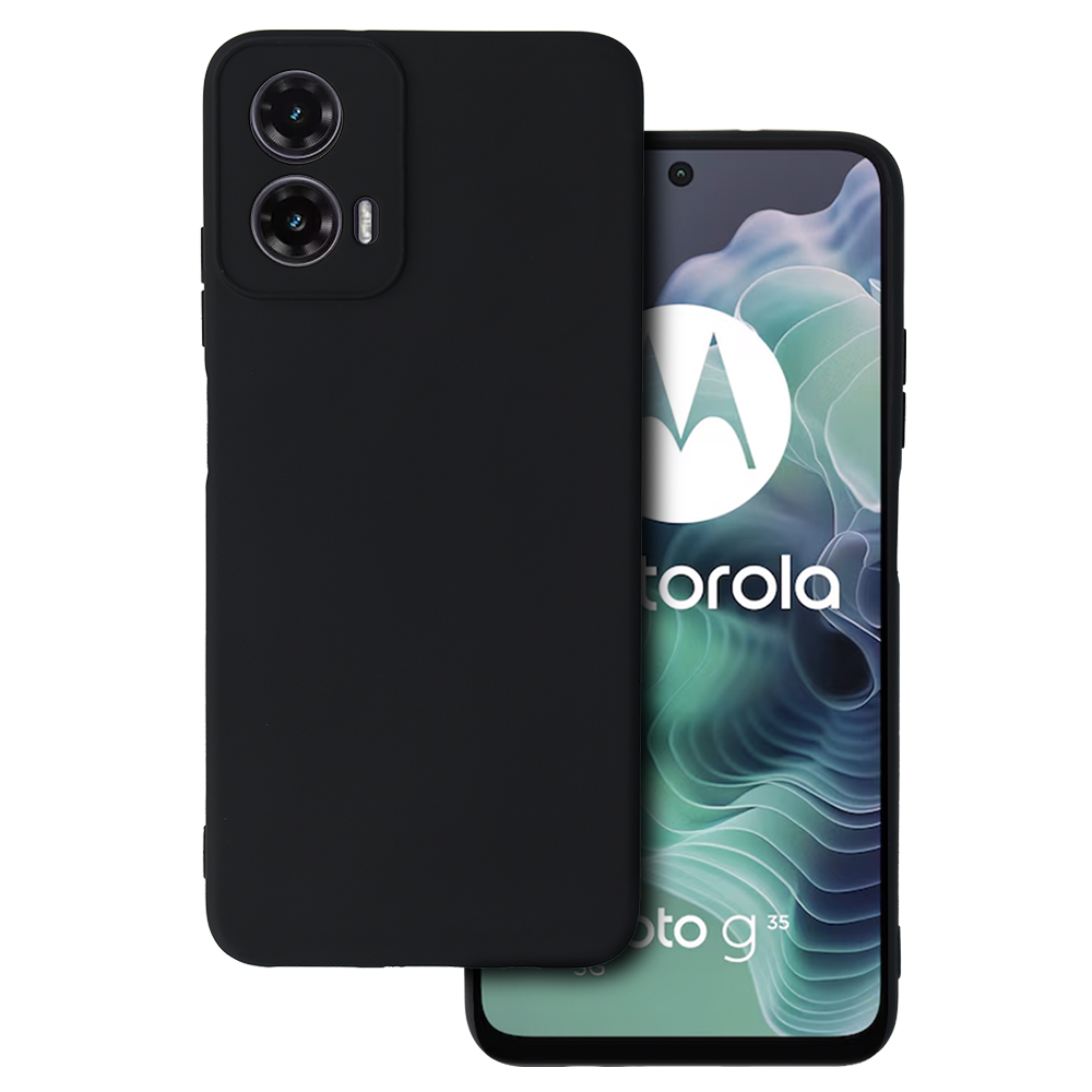Matinis dėklas telefonui MOTOROLA MOTO G45 5G juodas