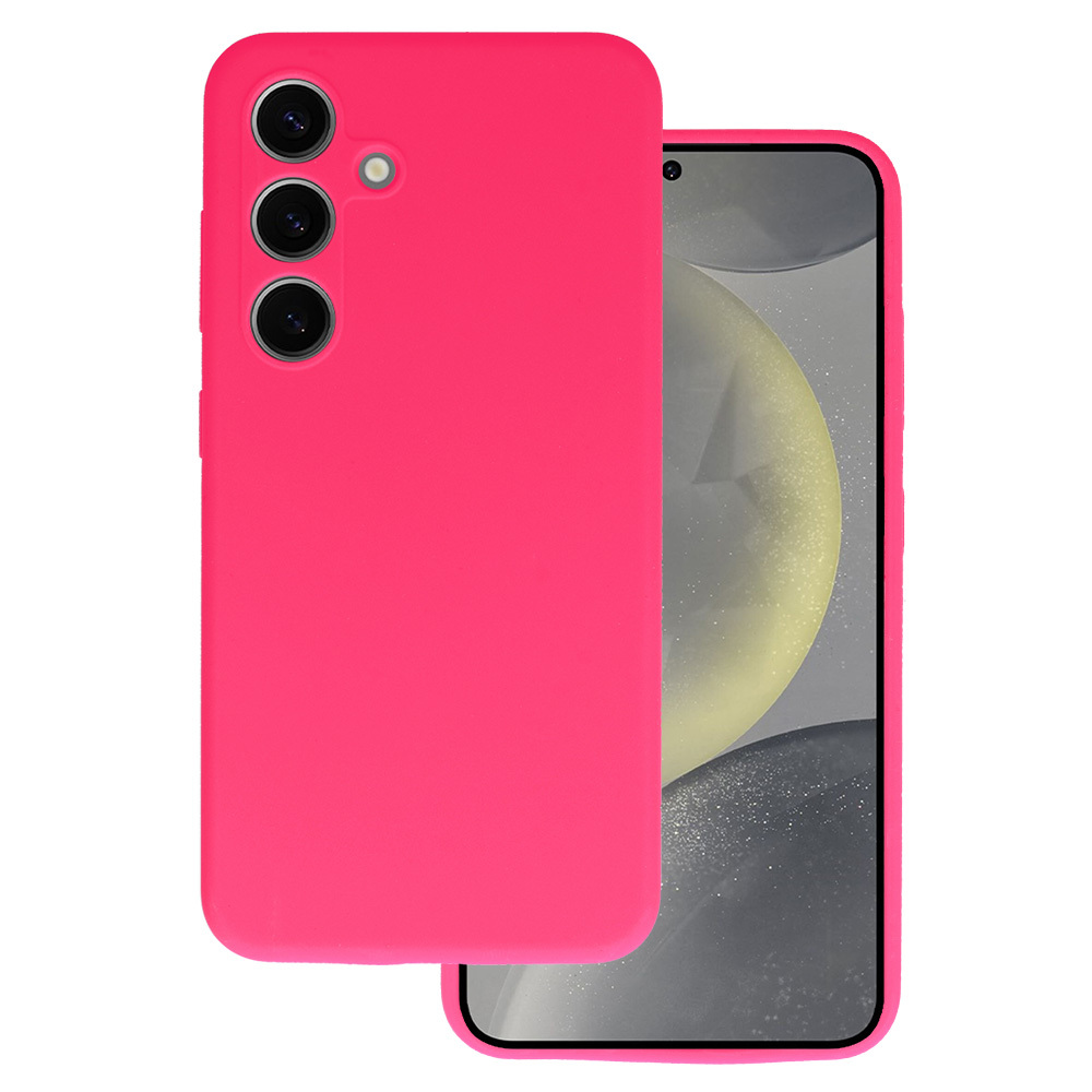 Silikoninis plonas dėklas telefonui Iphone 15 Pro Max - violetinis