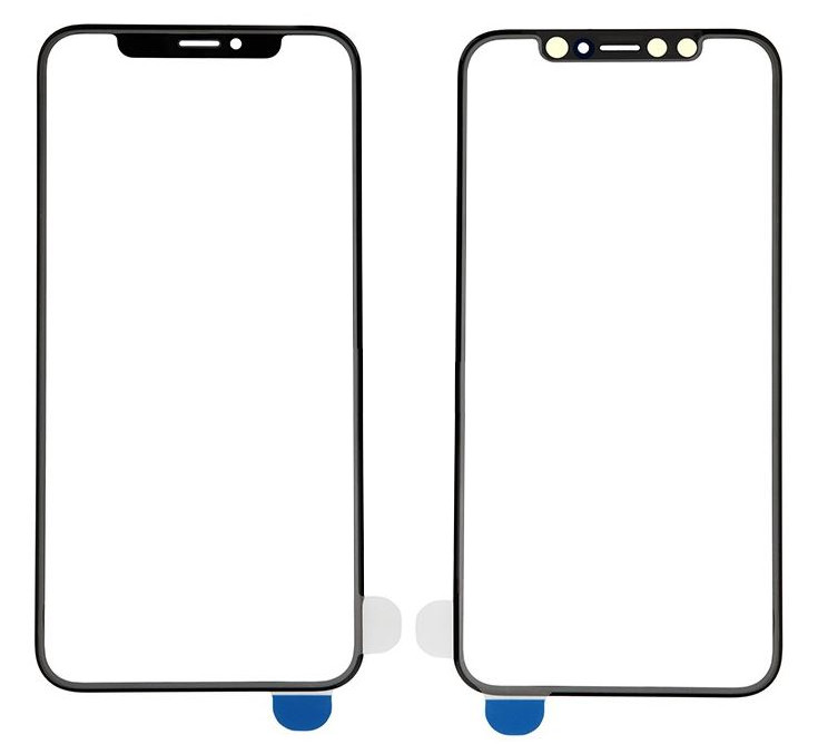 LCD stikliukas Apple iPhone X/XS su OCA juodas V2 ORG