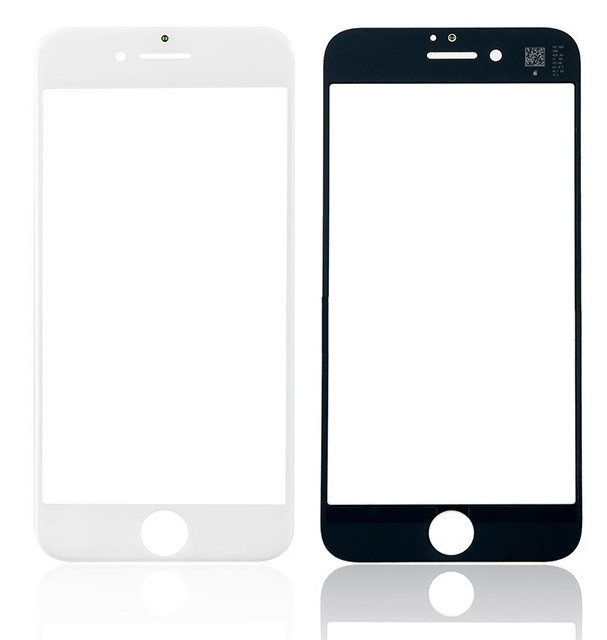 LCD stikliukas Apple iPhone 8/SE 2020 su rėmeliu ir OCA baltas V2 ORG