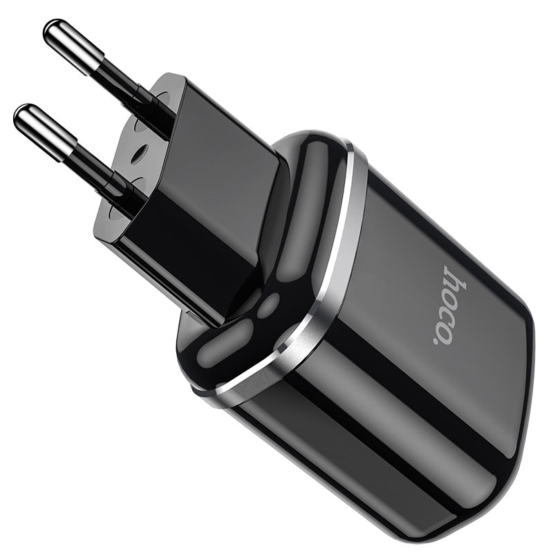 Įkroviklis Hoco N4 12W 2xUSB-A juodas