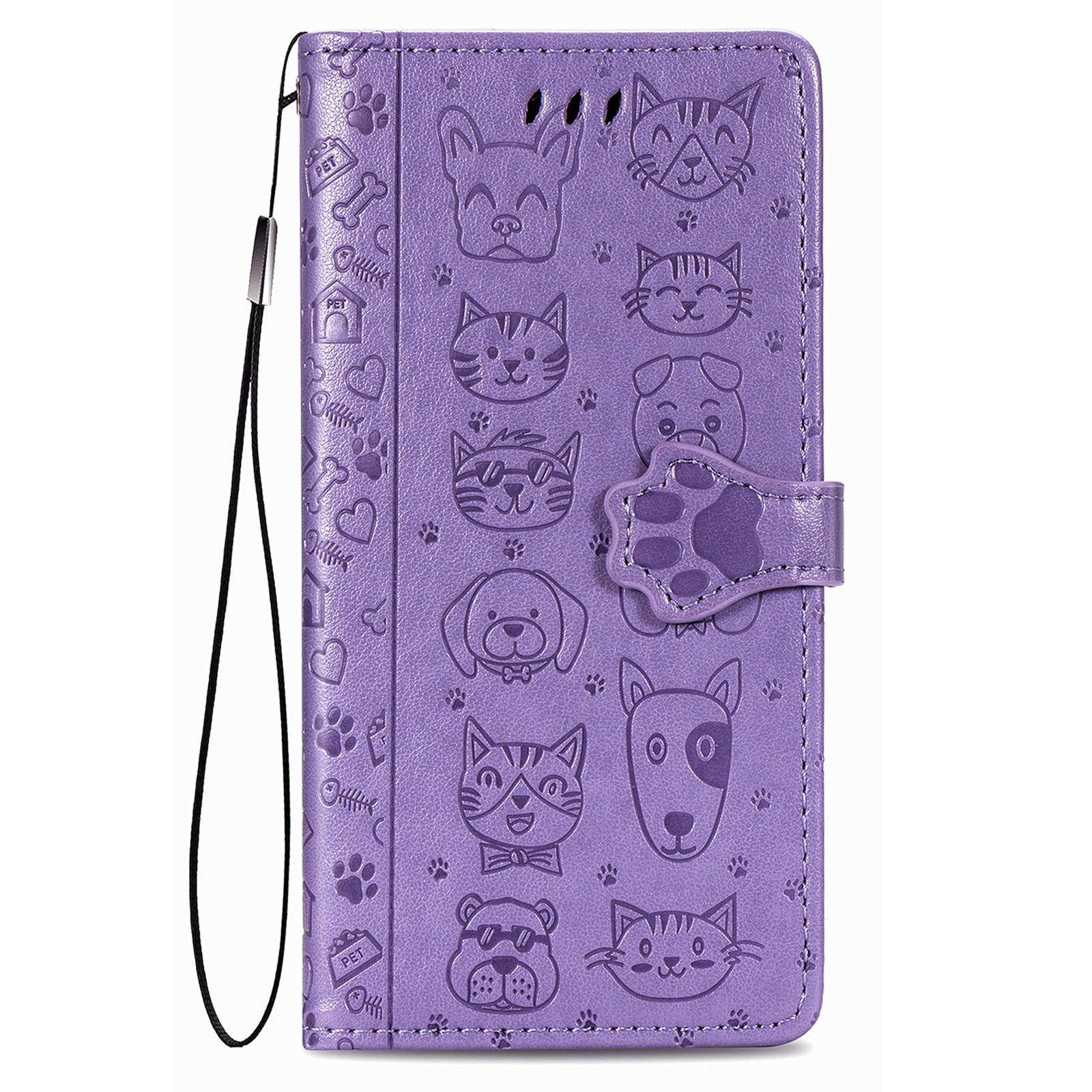 Dėklas Cat-Dog Xiaomi Redmi 9C/9C NFC violetinis