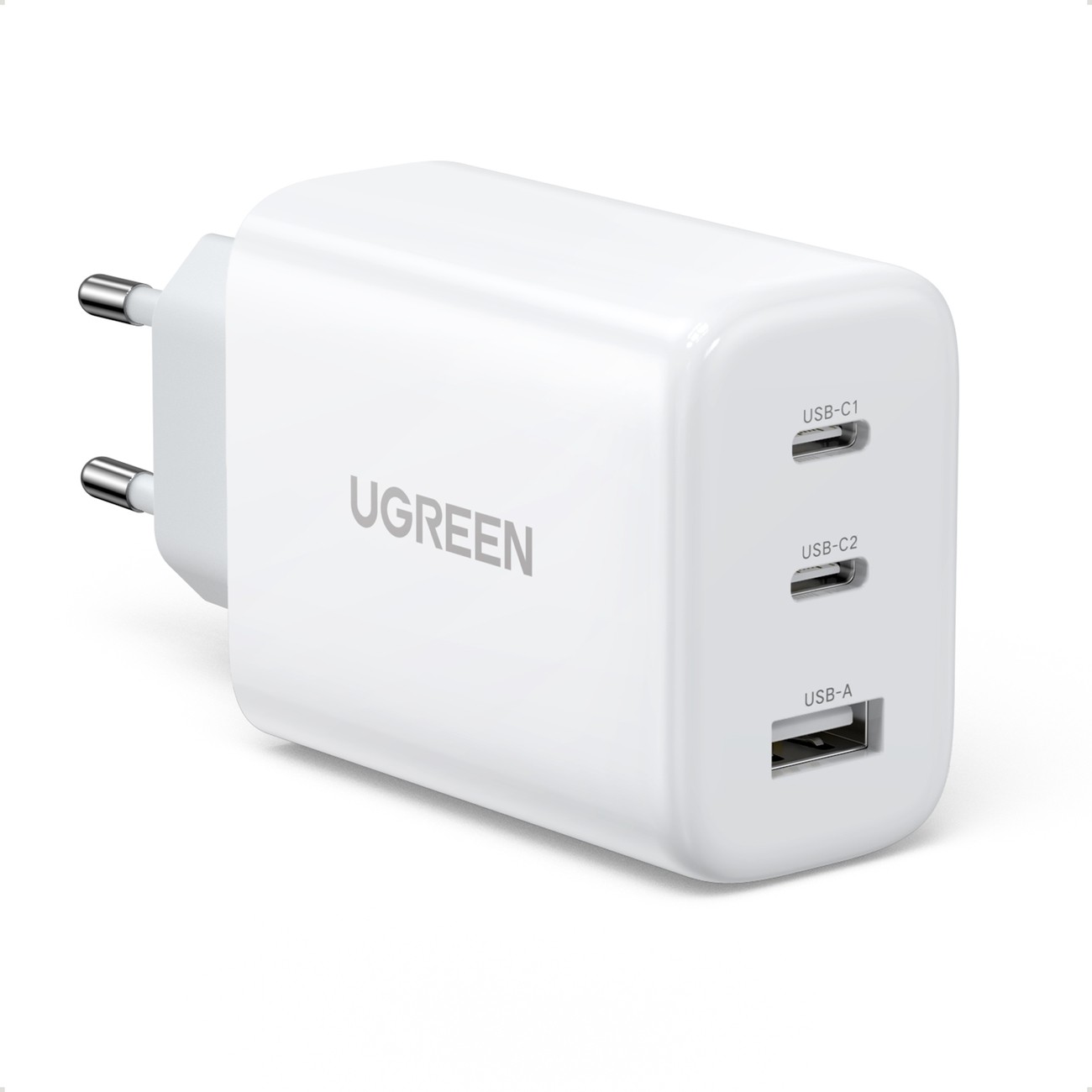 Įkroviklis Ugreen CD275 65W 2xUSB-C/USB-A baltas