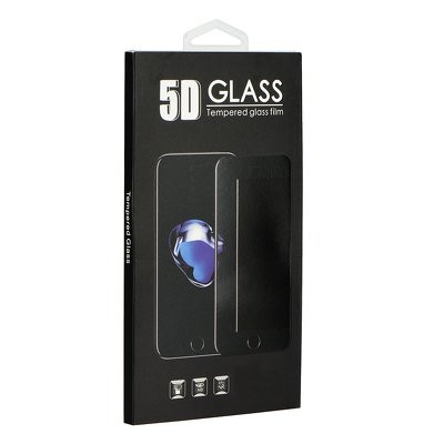 5D Full Glue Tempered Glass - for Samsung Galaxy S22 Ultra (hole) black