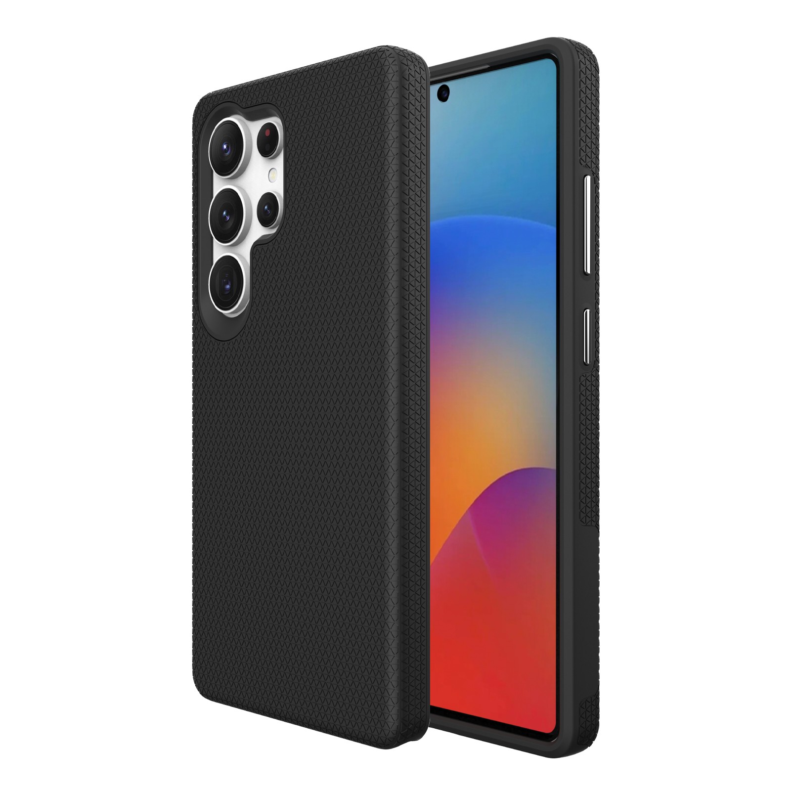 Dėklas Perfectionists Triangle Case Samsung S908 S22 Ultra 5G juodas