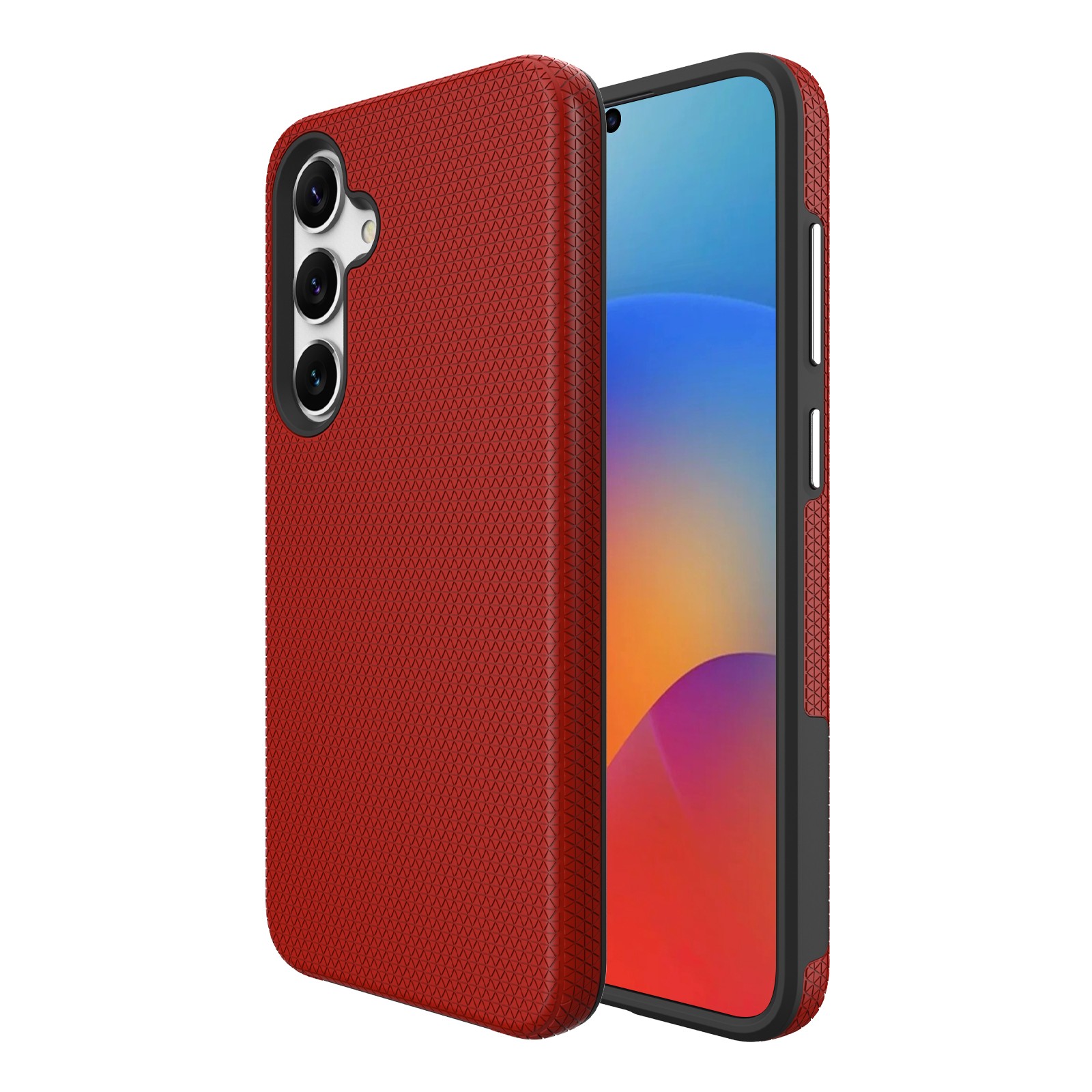 Dėklas Perfectionists Triangle Case Samsung S921 S24/S931 S25 raudonas