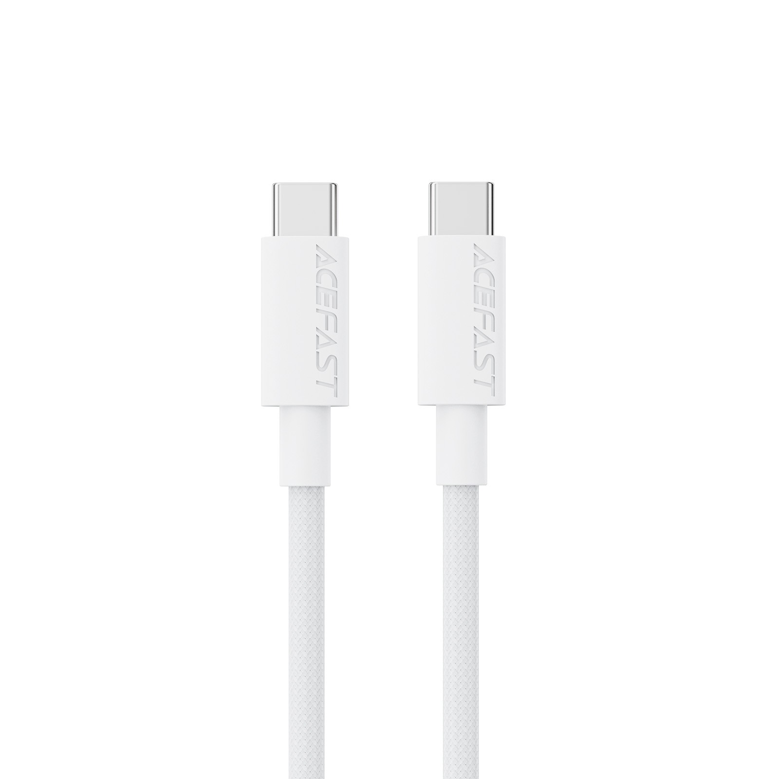 USB kabelis Acefast C18-03 60W USB-C to USB-C 1.2m baltas