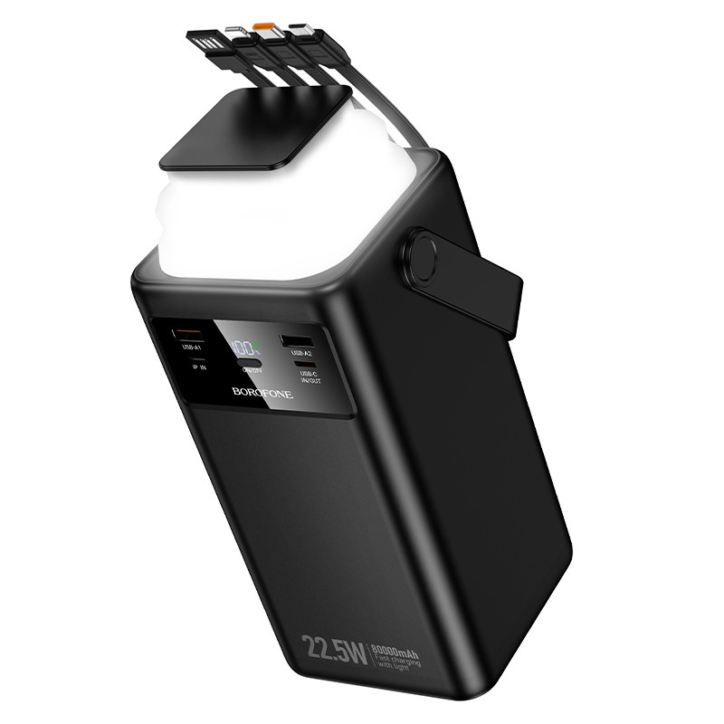 Išorinė baterija Power Bank Borofone BJ65B 22.5W 80000mAh juoda