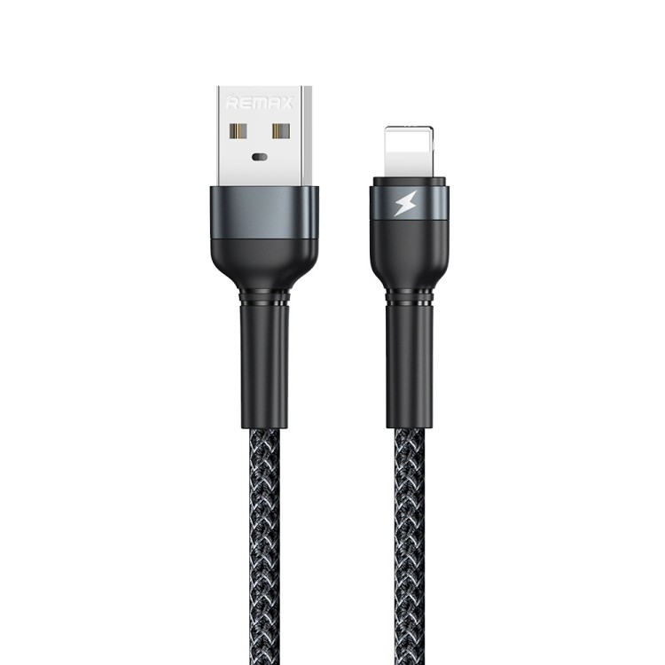 USB kabelis Remax RC-124i USB-A to Lightning 1.0m juodas
