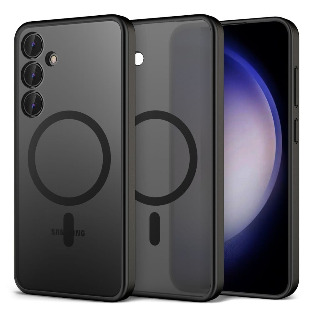 Dėklas Reach Matte MagSafe Samsung S937 S25 Edge juodas