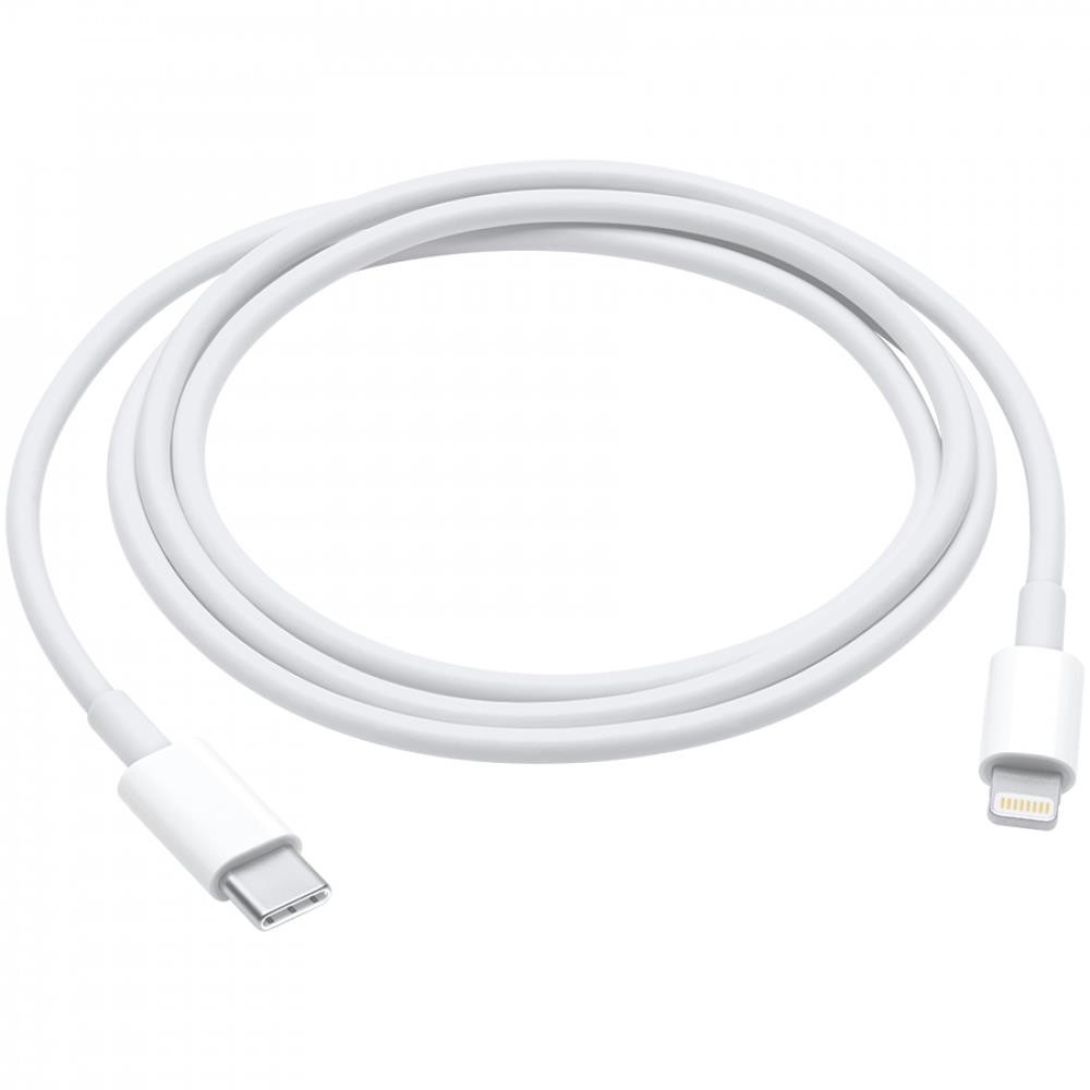USB kabelis Apple MM0A3ZM/A 87W USB-C to Lightning 1.0m baltas