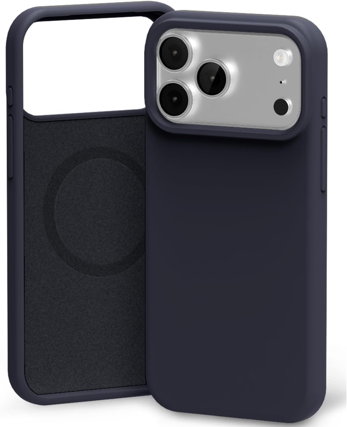 Dėklas Mercury Pure Magsafe Silicon Case Apple iPhone 17 Pro tamsiai mėlynas