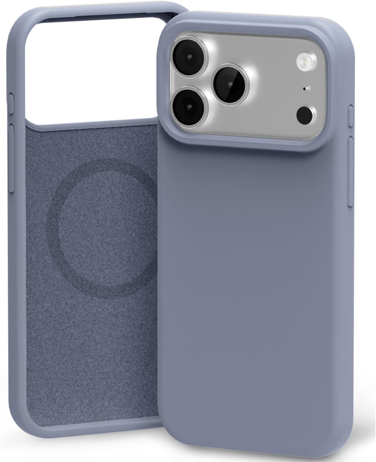 Dėklas Mercury Pure Magsafe Silicon Case Apple iPhone 17 Pro Max levandos pilka