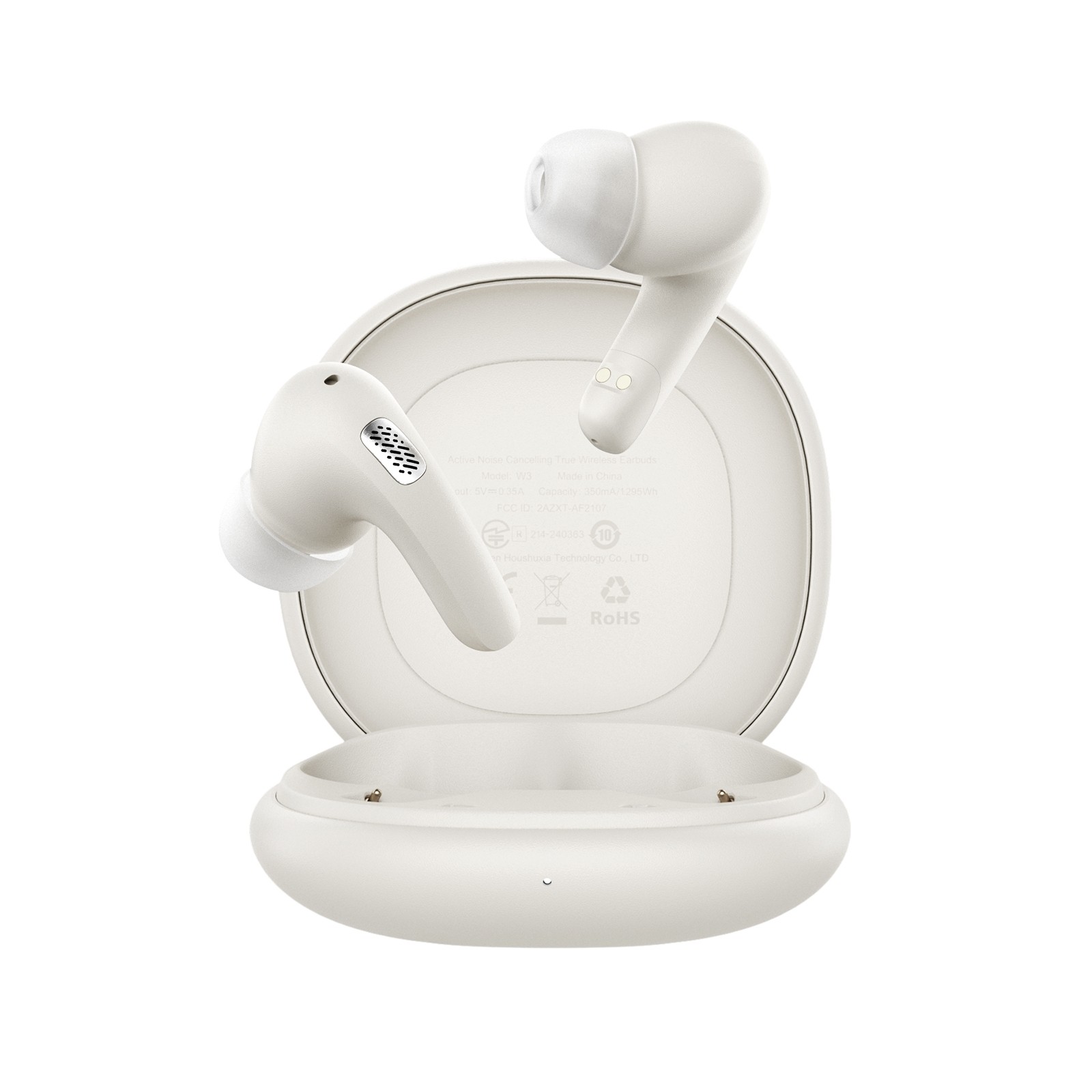 Belaidės ausinės Acefast W3 ANC smėlio spalvos