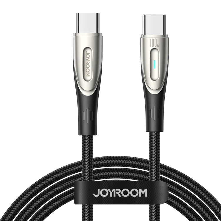 Joyroom Star-Light Series SA27-CC5 USB-C / USB-C kabelis 100W 1.2m - juodas