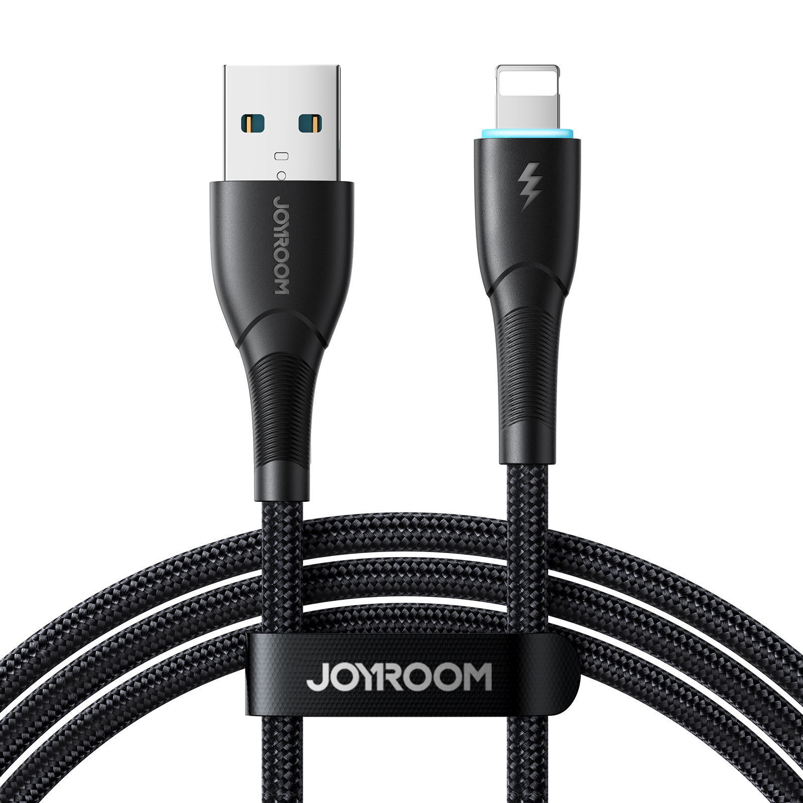 Joyroom Starry Series SA32-AL3 3A USB-A / Lightning kabelis 1 m - juodas