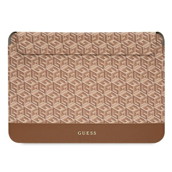 Guess GCube Stripes dėklas 16" nešiojamam kompiuteriui - rudas