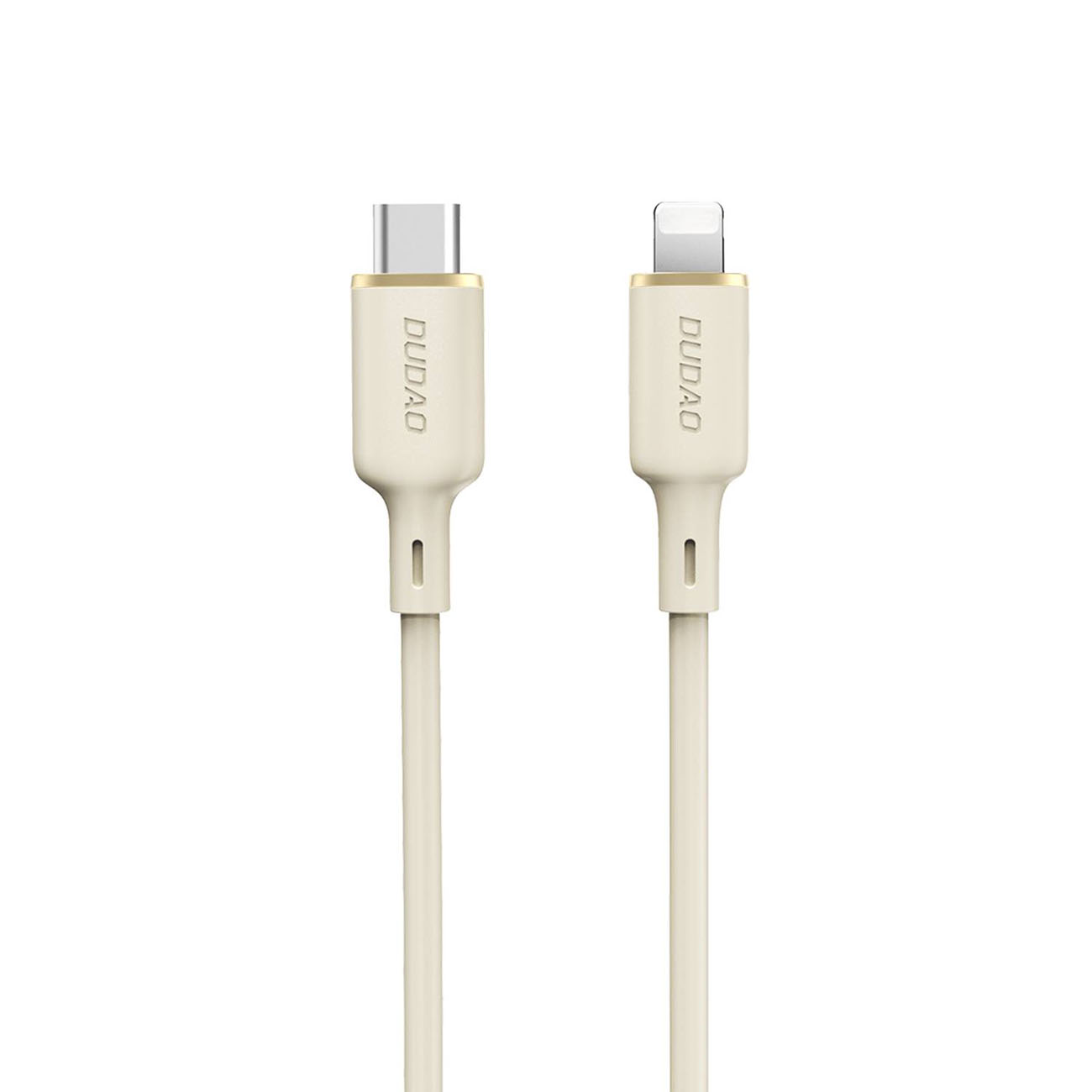 Dudao L7SCL USB-C - Lightning kabelis 30W 2m - smėlio spalvos