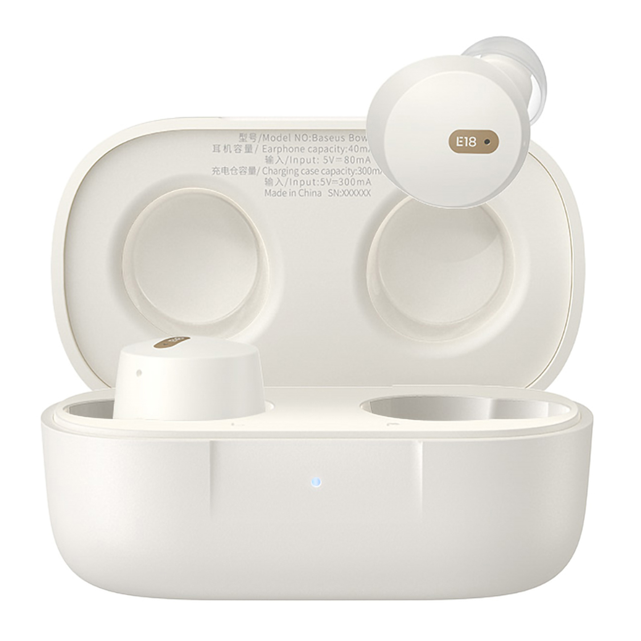 Ausinės TWS Baseus Bowie E18 (baltos)