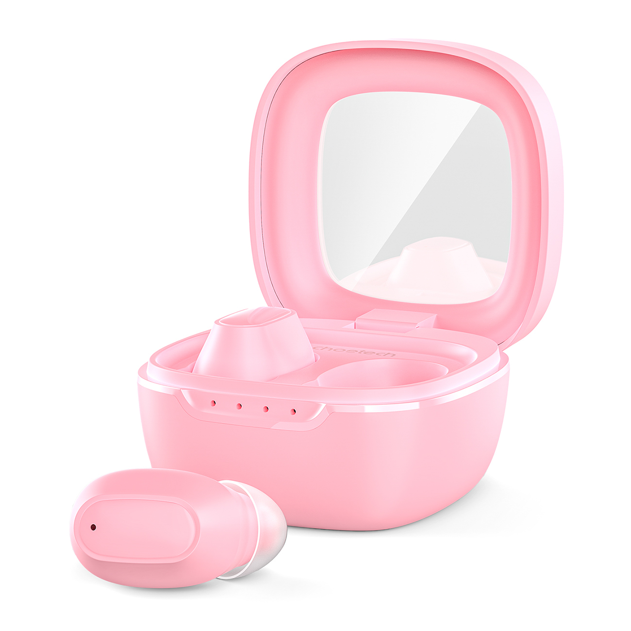 Choetech MEMS belaidės TWS Bluetooth 5.3 ausinės - rožinės