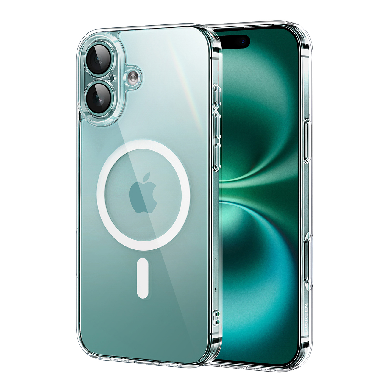 Užalias Classy Clear Magnetic Dėklas iPhone 16 Plus - Skaidrus