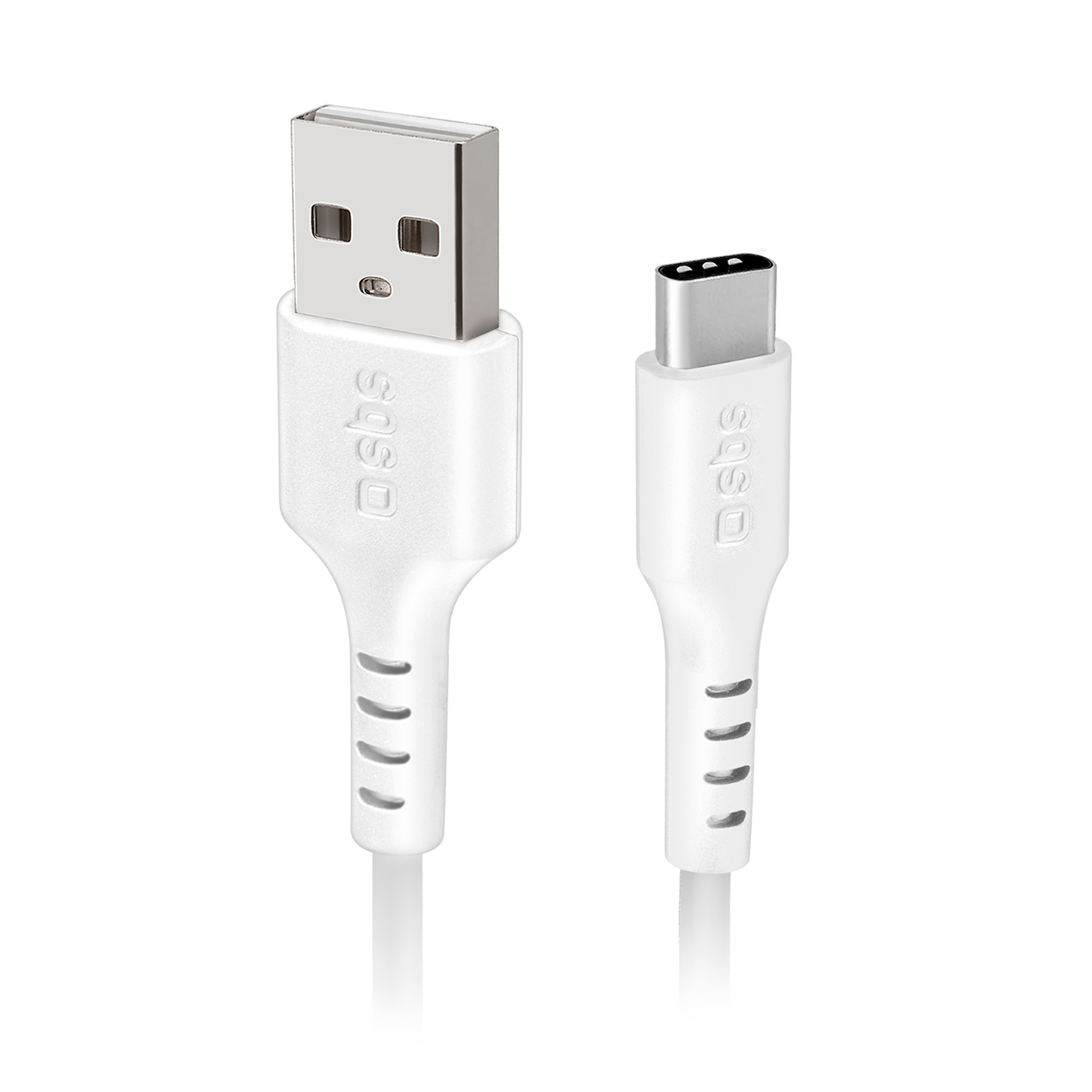 SBS TECABLEMICROC15W USB-A - USB-C kabelis 1,5 m - baltas