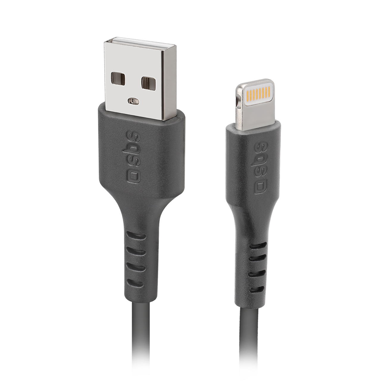 SBS TECABLEUSBIP589K USB-A - Lightning kabelis 1 m MFi sertifikuotas - juodas