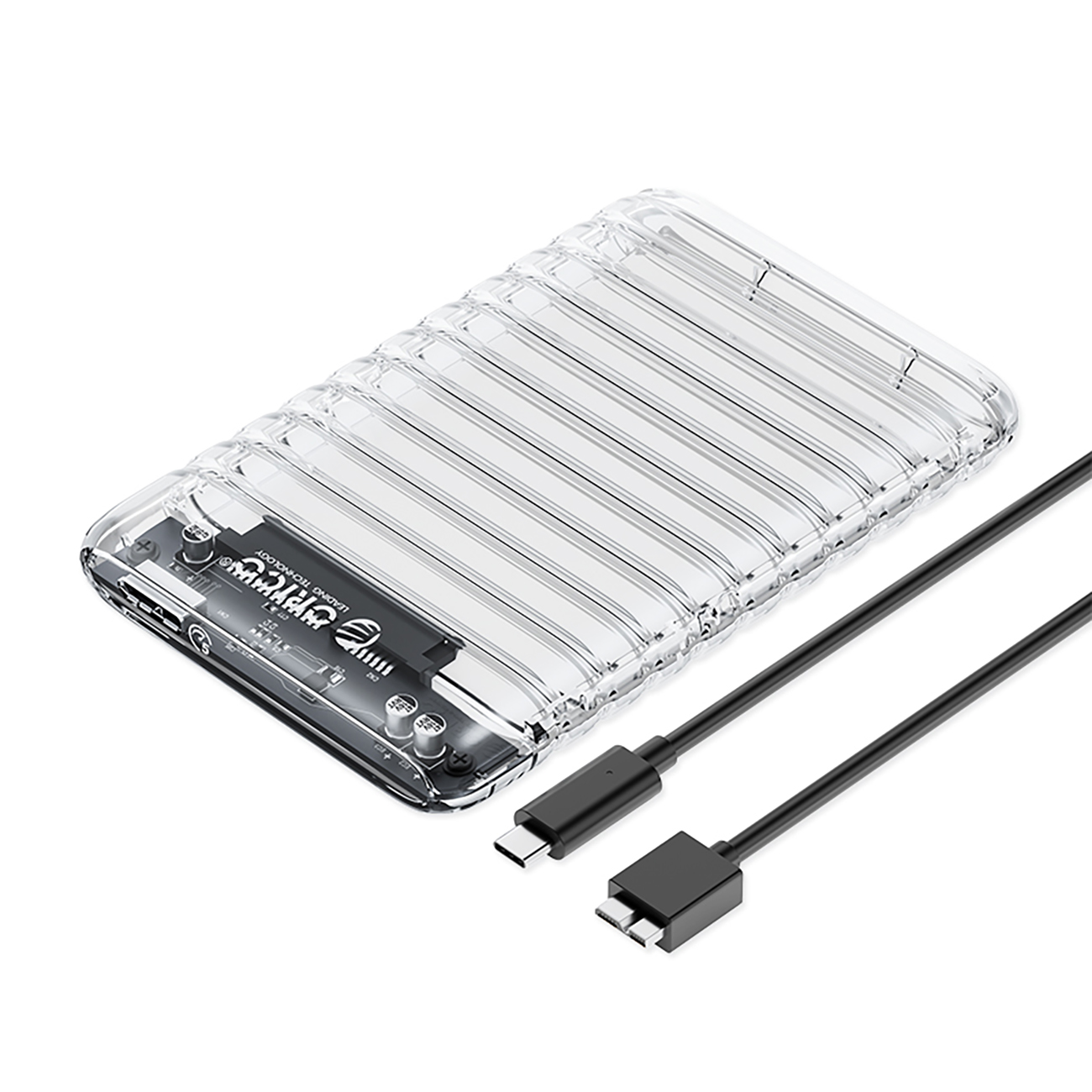 Orico 2139U3-V1 2.5" HDD/SSD USB Micro-B 5Gb/s diskų įrenginys - skaidrus
