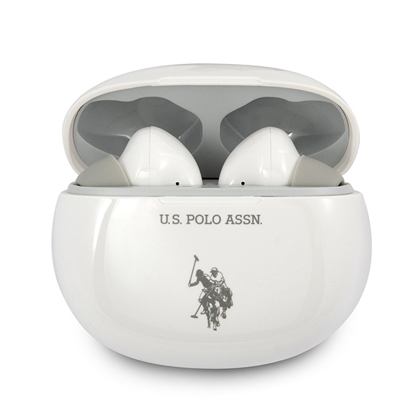 "US Polo" USTWS1WH TWS "Bluetooth" ausinės - baltos spalvos