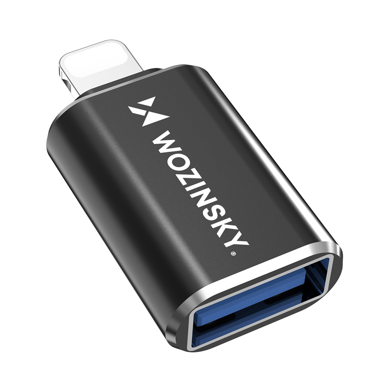 Wozinsky WALA-01 Lightning į USB-A OTG adapteris – juodas