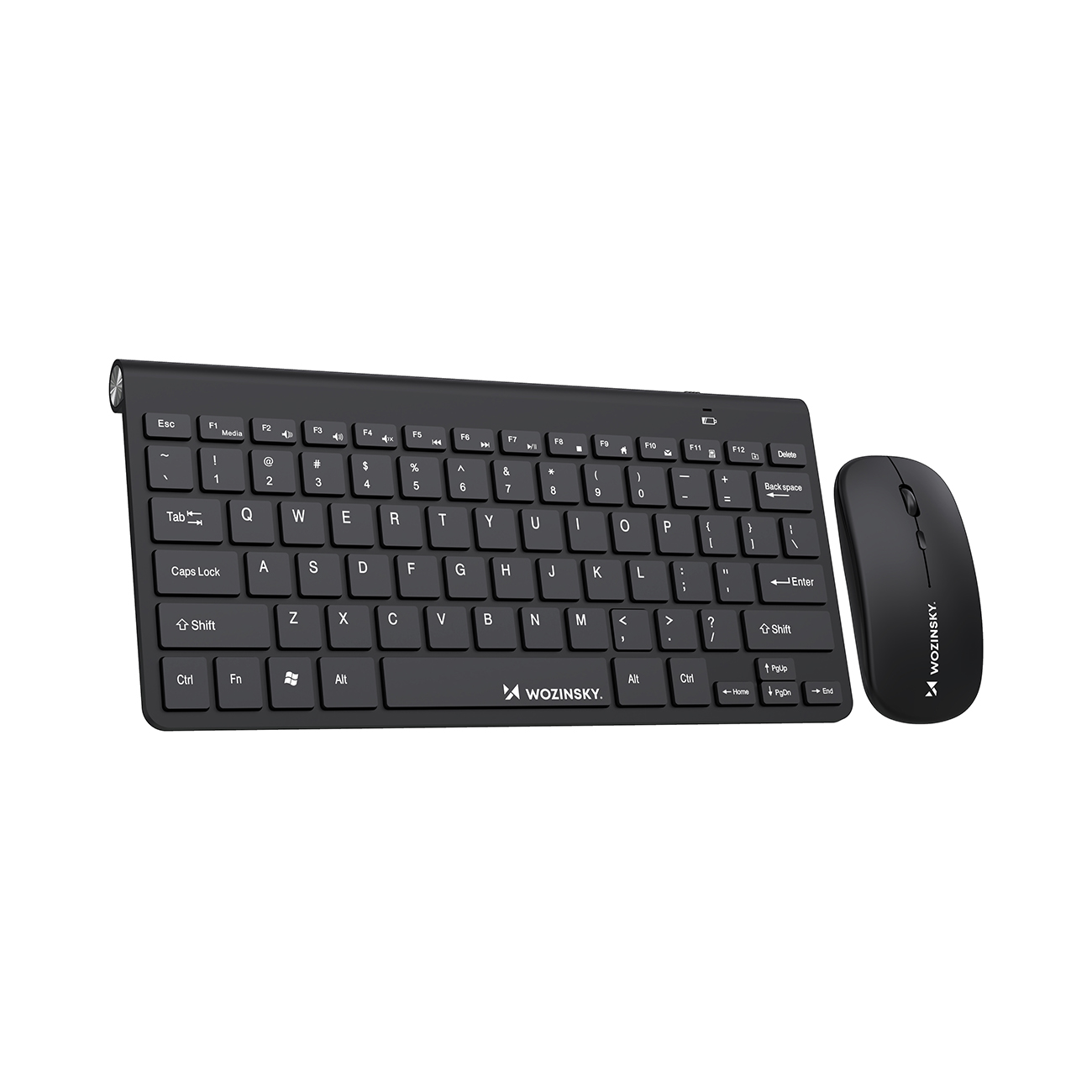 Wozinsky Wireless Keyboard + Compact Mouse Set - Black