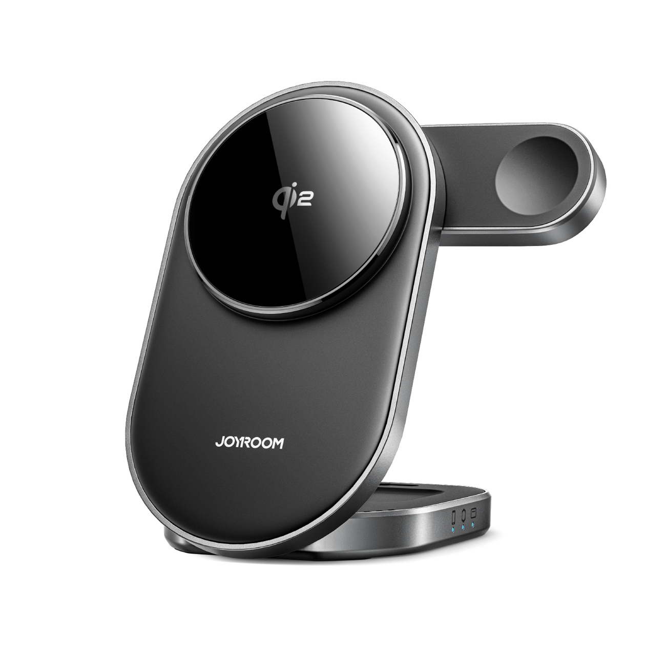 Joyroom JR-W17 Qi 3 viename belaidis indukcinis įkroviklis - juodas