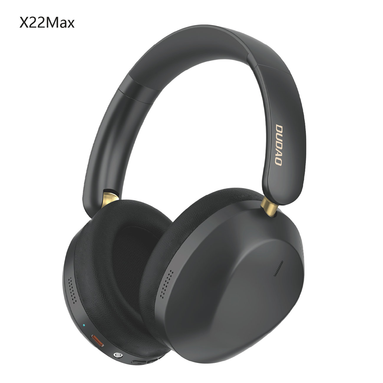 Dudao X22 Max belaidės Bluetooth ausinės ant ausų su ANC - juodos