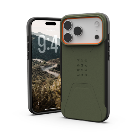 UAG Civilian MagSafe Dėklas iPhone 17 Pro Max - Olive Oranžinis