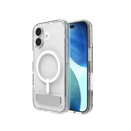 ZAGG Crystal Palace Snap KS MagSafe Dėklas with Stand iPhone 17 - Clear