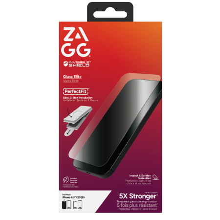 ZAGG Invisibleshield Glass Elite grūdintas apsauginis stiklas iPhone 17