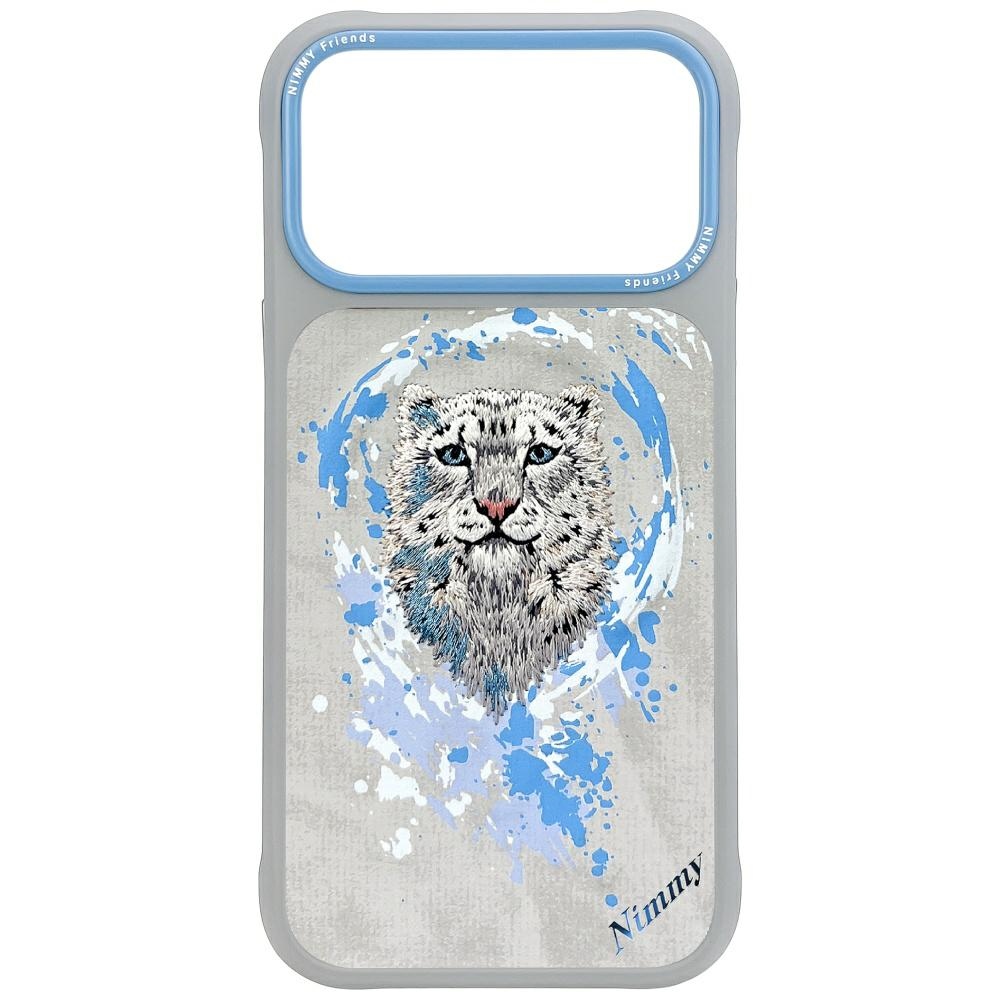 Nimmy Pantera Magnetinis dėklas telefonui iPhone 17 Pro Max - šviesiai pilkas