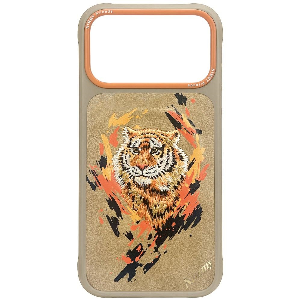 Nimmy Tiger Magnetinis dėklas telefonui iPhone 17 Pro - šviesiai rudas
