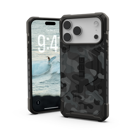 UAG Pathfinder Magnetinis dėklas telefonui iPhone 17 Pro Max - juodas ir pilkas