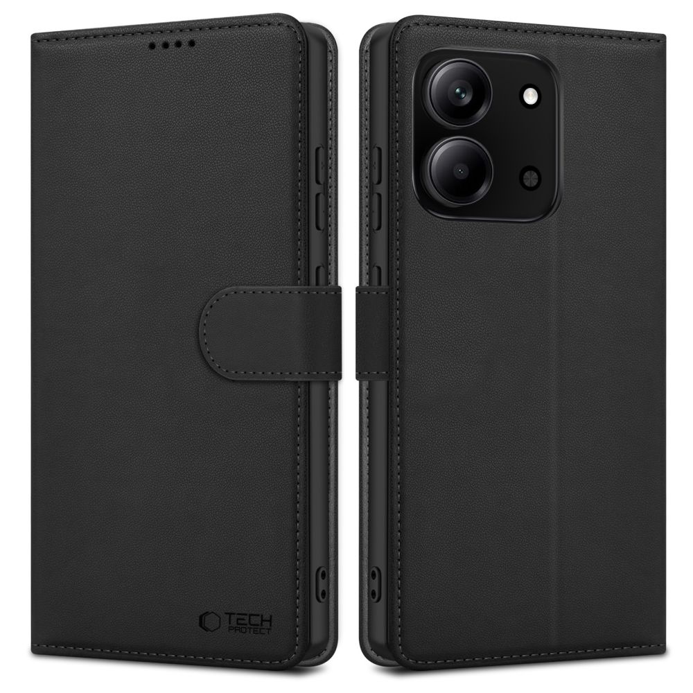 Tech-Protect Wallet dėklas Xiaomi Redmi 15C 173mm / Poco 85C 173mm telefonui - juodas