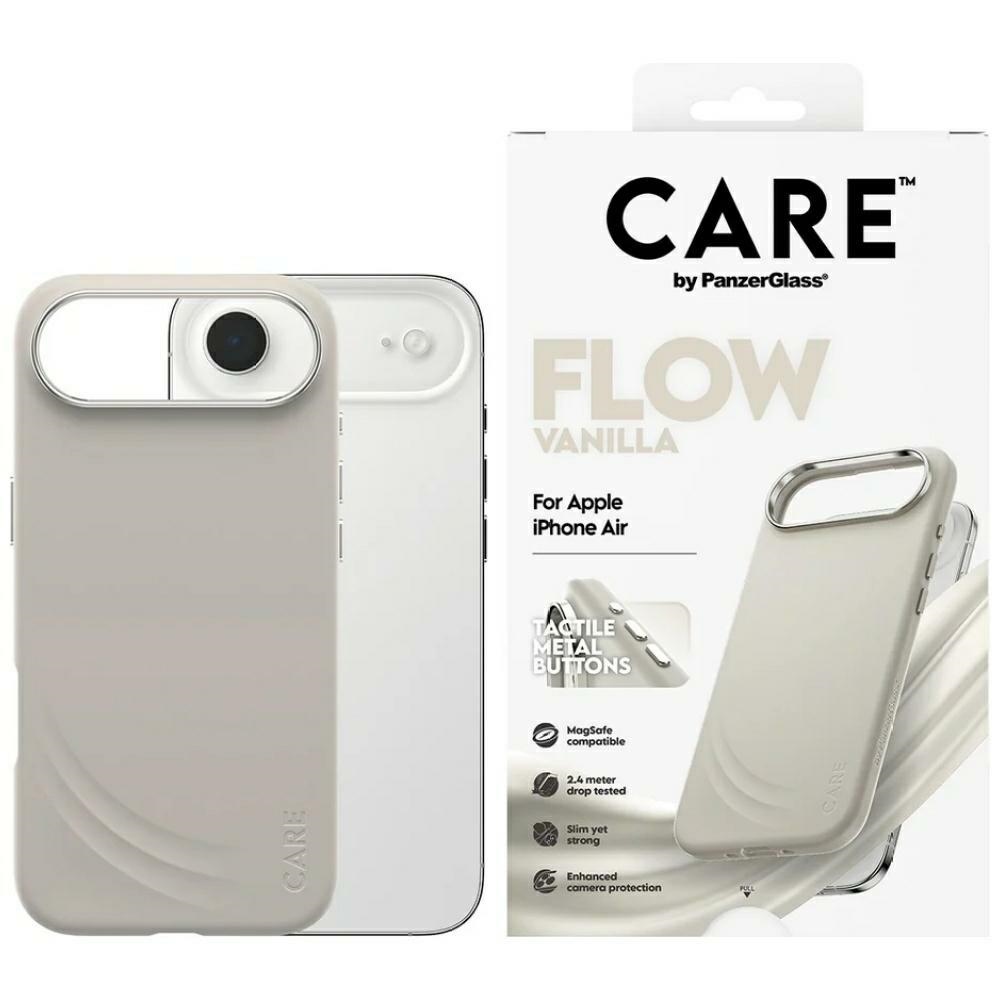"CARE by PanzerGlass FLOW MagSafe" dėklas "iPhone Air" - Smėlio spalvos