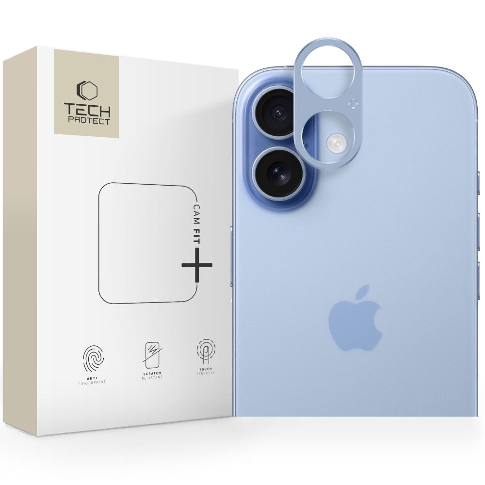 Tech-Protect Camalloy Fit+ Camera Glass for iPhone 17 - Blue
