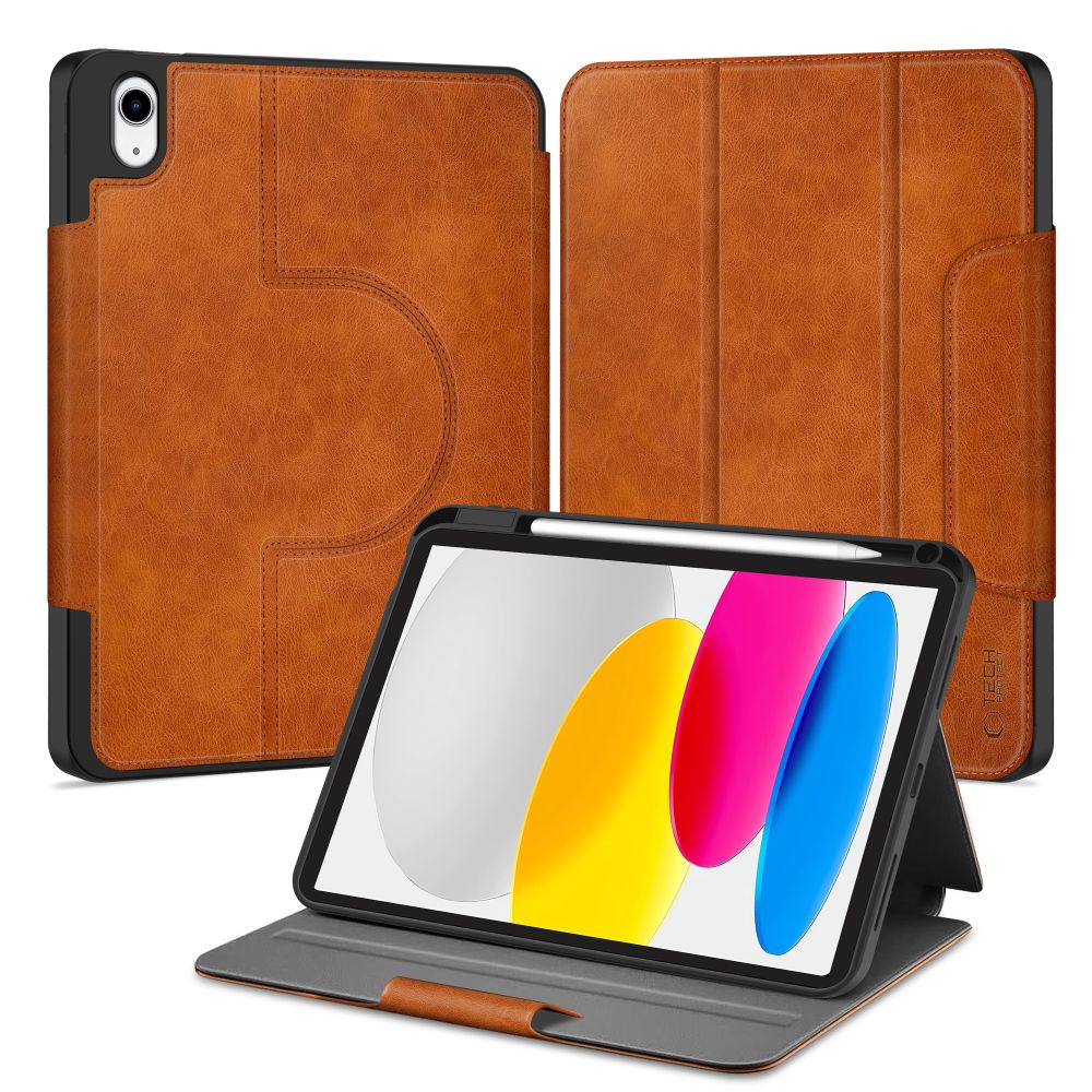 Tech-Protect Fleece Case for iPad 10.9” 10 / 2022 / 11” 11 / 2025 - Brown
