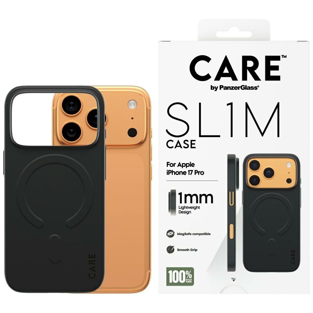 CARE by PanzerGlass SL1M MagSafe deklas iPhone 17 Pro - juodas