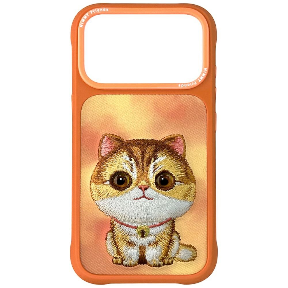 Nimmy Big Eyed Pet 2.0 Cat deklas iPhone 17 Pro Max - oranzinis