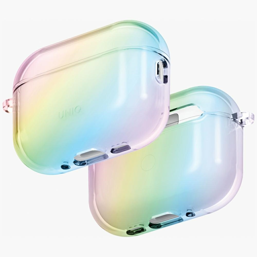 Uniq Iridescia Hang Case for AirPods Pro 3 - Transparent Multicolor