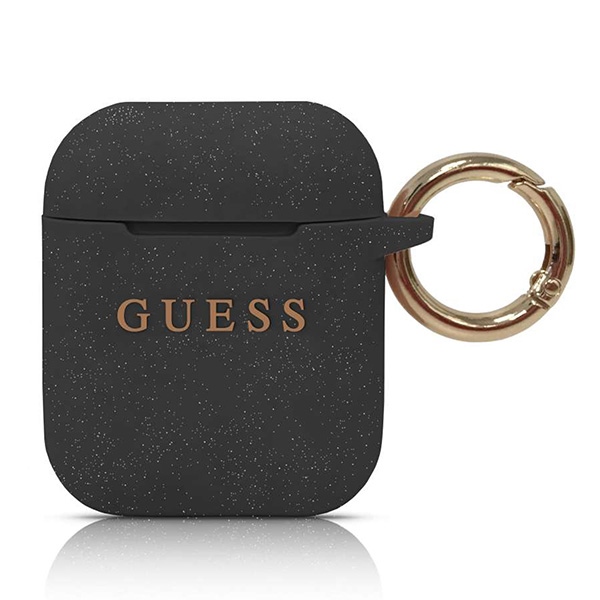 Guess Silicone Cover for AirPods 1/2 - Black