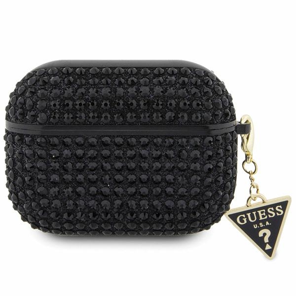 Guess Rhinestone Triangle AirPods Pro Case - Black