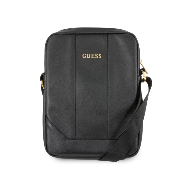Guess Saffiano 10 coliu plansetinio krepselis - juodas