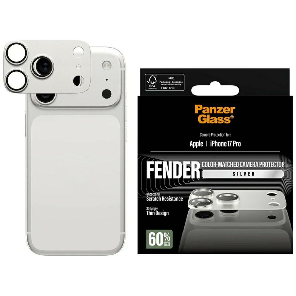 PanzerGlass Fender Camera Protector for iPhone 17 Pro - Silver